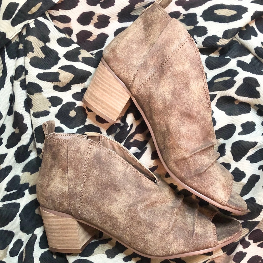 Peep Toe Booties